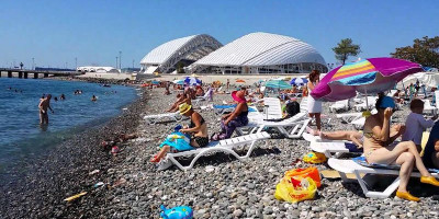 Пляж Олимпийского парка в Адлере на курортный сезон 2024 Пляж Олимпийского парка в Адлере на курортный сезон 2024